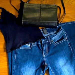 Fit and flare jeans!!